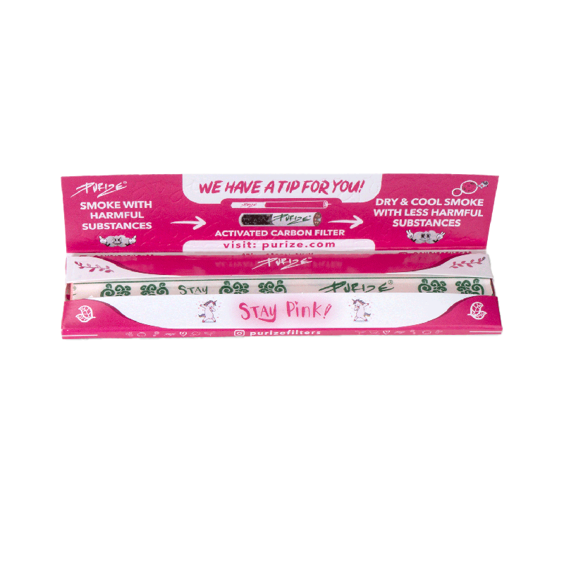 PURIZE Longpapers King Size Slim - Pink